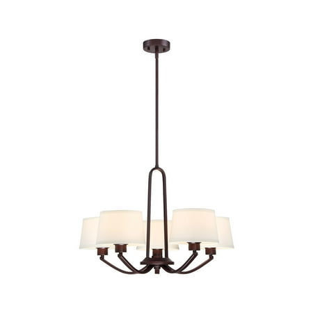 

Satin Bronze Tone Finish Chandeliers 26 Wide Bronze Material Medium Base 5 Light Fixture