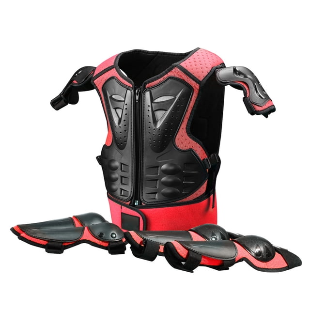 Bangcool Protective Gear Set Breathable Safety Knee Pad Elbow Pad Chest Protector for Kid