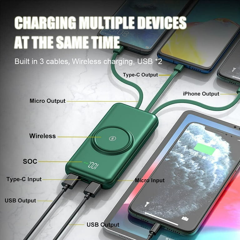 Tagital Qi Wireless Power Bank 50000mAh Backup Portable Charger External  Battery Backup 