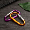 thumbnail image 6 of New Outdoor Sports Safety Multicolor Aluminium Alloy Carabiner Buckle Keychain Climbing Button Camping Hiking Hook RED 2PCS, 6 of 8