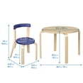 thumbnail image 3 of ECR4Kids Bentwood Table and Curved Back Chair Set, Kids Furniture, Assorted, 5-Piece, 3 of 10