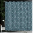 thumbnail image 3 of Ambesonne Jellyfish Shower Curtain, Marine Themed Monochrome, 69"Wx75"L, Petrol Blue Cadet Blue, 3 of 4