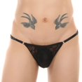 thumbnail image 1 of Bikini para hombre, ropa interior sexy seductora, ajustable, de tres puntos, con encaje, sujetador con seudónimo, combinación de ropa interior, 1 of 1