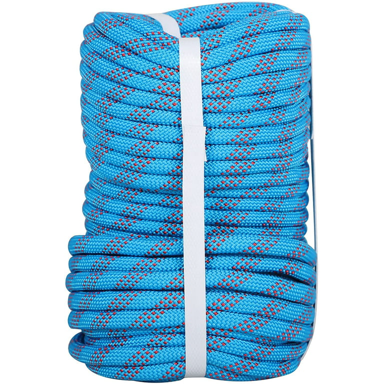 Labwork Strong Pulling Rope, High Strength Polyester Rope, 3/8IN x 100FT,  Arborist Bull Rope for Tree Working, Swing, Camping and Tent Guide Lines 