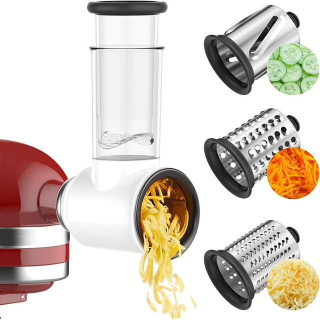 DEBGFS Slicer Shredder Attachments for KitchenAid Stand Mixers Food Slicer Accessory with 3 Blades