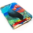 thumbnail image 4 of Playful Dolphins Beach Blanket 54 x 68 inch Beach Towel Coral Reef with Clown Fish 100% Cotton Family Size, 4 of 4
