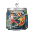 thumbnail image 7 of Yayeee Ashtray with Lid for Cigarette Smokeless Stainless Steel Home Ash Holder, Green Goldfish, 7 of 7