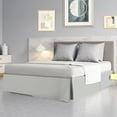 thumbnail image 2 of Queen Size Pleated Bed Skirt, Bed Frame and Box Spring Cover - 16 Inch Tailored Drop Dust Ruffle Bedskirt, Wrinkle Free and Fade Resistance, Easy to Stall - Light Gray, 2 of 6