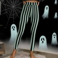 thumbnail image 4 of Fewfanhot Women's Pants Christmas Halloween Crossover Leggings High Waisted Buttery Soft Printed Tight, 4 of 9