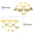 thumbnail image 3 of TABLETREANDS 30Ud Wall Clings Corazón Dorado En Material Acrílico Para Pared Y Muebles, 3 of 7