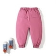 thumbnail image 2 of SILVERCELL 2-15T Toddler Little Boys Girls Winter Lightweight Fleece Lined Down Pants Windproof Warm Padded Snow Pant Trousers, 2 of 6