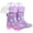 Star Unicorn, variant on Girls Light Up Rain Boots Toddler Kids Warm Lined Winter Boots, Butterfly, Toddler Size 9