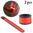 thumbnail image 1 of 2PCS LED Light up Band Night Safety Glow Arm Band Slap Bracelet for Running, 1 of 10