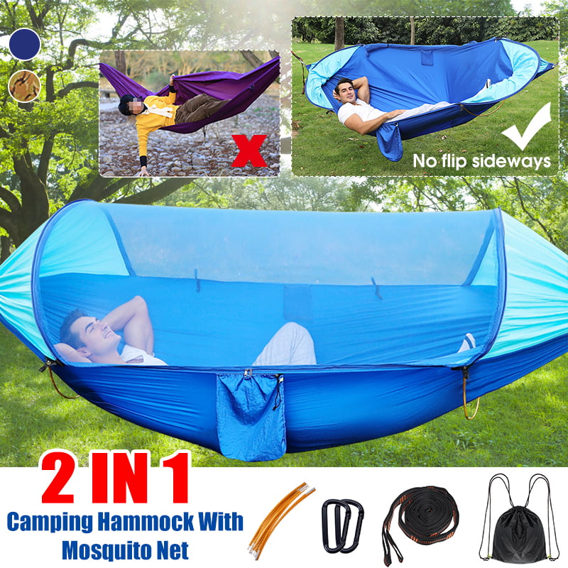 Double Hammock Tent Outdoor Camping Hanging Bed Swing Chair No Mosquito 