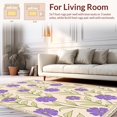 thumbnail image 2 of ODIKA 5' x 7' Machine Washable Non-Slip Area Rug, Floral Flower High Traffic Rug, Purple, 337999, 2 of 7