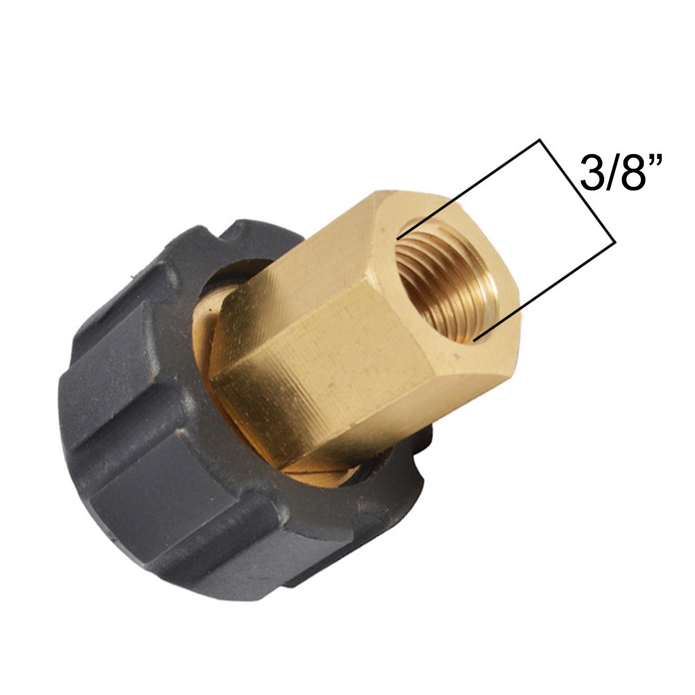 QXKE Pressure Washer Connector M22 X1.5 It X 3/8Inch Female Convert To