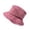 Wine, variant on Bucket Hat for Outdoor Sunscreen Shading Breathable Denim Fisherman Cap with Washed Solid Color—Uni Sun Headwear Black