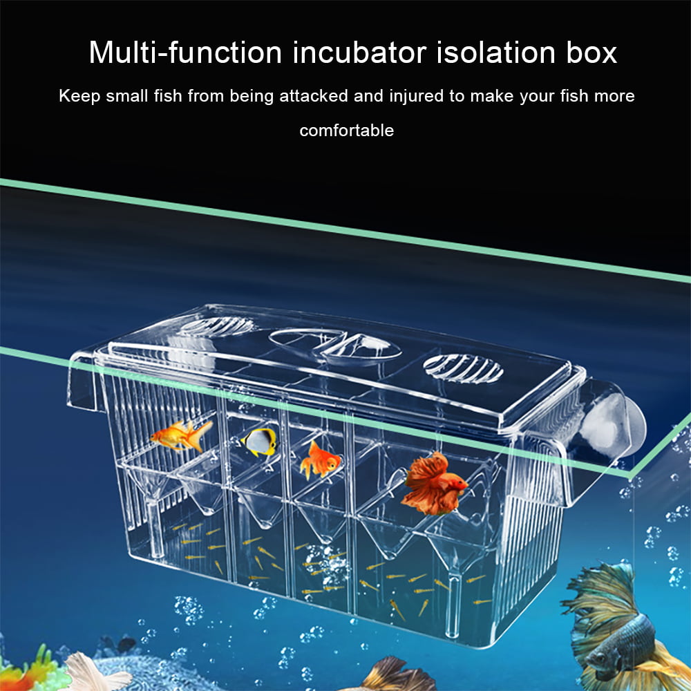 01 Breeding Incubator Aquarium Fish Breeder Box Convenient Plastic for Small Fish Large 