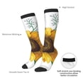 thumbnail image 4 of KLL Sunflowers (2) Print Cool Socks Men's Women's Crew Socks Funny Crazy Novelty Stockings, 4 of 6