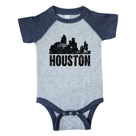 

Inktastic Houston Skyline Grunge Gift Baby Boy or Baby Girl Bodysuit