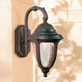 thumbnail image 3 of John Timberland Casa Sierra Rustic Vintage Outdoor Wall Light Fixtures Set of 2 Bronze Metal 14 1/2" Seeded Glass for Post Exterior Barn Deck House, 3 of 4