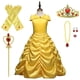 thumbnail image 2 of Vestido de princesa para niñas, disfraz de Elsa, Reina de la nieve, campana, ropa de Halloween, vestidos de fiesta de cumpleaños para niños con conjunto de corona, 2023 Fivean unisex, 2 of 2
