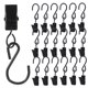 thumbnail image 5 of Minkissy 30Ud Clip Gancho Para Luces De Fiesta En Metal Negro Fácil De Instalar En Exterior, 5 of 7