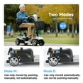 thumbnail image 4 of ​TOXOZERS Mobility Scooter for Seniors and Disabled Individuals Featuring Bright Headlights, USB Port, Basket, and Long-Range Battery in Silver, 4 of 11