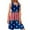 Blue dresses for women 2023, variant on Wycnly Dresses for Women Fashion High Waist Pleated Swing Independence Day Patriotic Tank Dresses Crewneck Sleeveless Star Striped Print Summer Mini Formal Dress Dark Blue s