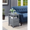 thumbnail image 1 of Convenience Concepts Melbourne Square End Table in Gray Wood Finish, 1 of 4