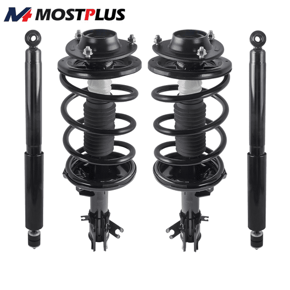 MOSTPLUS 4PCS Front & Rear Shocks Struts Absorbers for 2001-2006 Hyundai Santa Fe