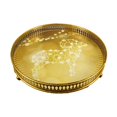 thumbnail image 1 of DOLITY Plateau de Service Rond pour acituna Islam Eid Hajj Ramadan Boisson Café Thé Collation Nourriture Y-2A, 1 of 7