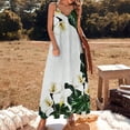 thumbnail image 3 of Calla Lilies Sleeveless Dress Loose Women's Dress Dresses Luxury Evening Dresses, 3 of 9