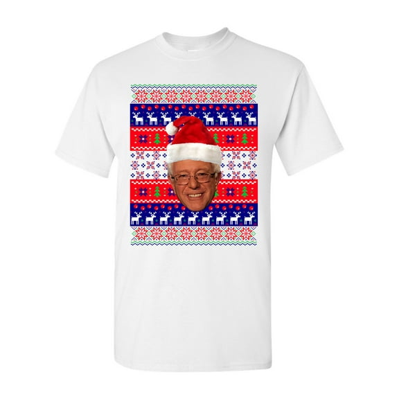 Bernie Sanders Bern Reindeer Ugly Christmas Funny DT Adult T-Shirt Tee