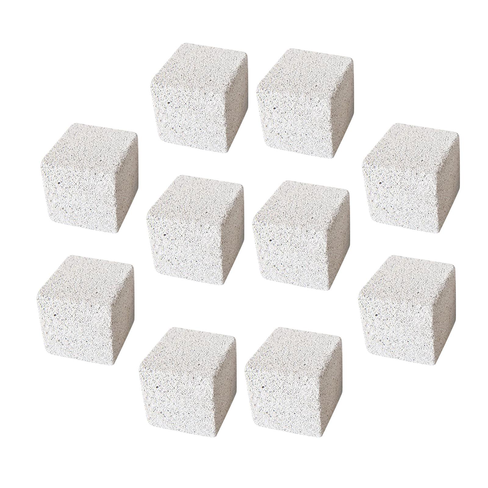FashionCha 10 Pcs Stone Square Hamster Grinding Supplies Chew Toy, Rodent Chewing Stone for 3cm