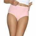 thumbnail image 3 of Hanes Ultimate® Comfort Cotton Women's Brief Panties 5-Pack Blue White 7, 3 of 4