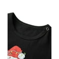thumbnail image 4 of Argulvti Family Matching Christmas Pajama Set, Letter Print Long Sleeve Tops Plaid Elastic Waist Pants, 4 of 7