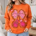 thumbnail image 5 of Breast Cancer Awareness Shirt, Together We Fight Sweatshirt, Pink Ribbon Boxing Gloves Bow Hoodie and T-Shirt, October Support Gift for Women, 5 of 9