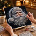 thumbnail image 4 of Christmas Santa Claus Diamond Painting Kit, 5D Diy Rhinestone Mosaic Art for Adults, Festive Holiday Wall Decor Craft Set 1 Pack, 4 of 4