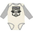 thumbnail image 3 of Inktastic Racing League with Race Car Wheel and Wings Boys or Girls Long Sleeve Baby Bodysuit, 3 of 5