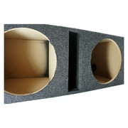 Dual Car Audio 12 Vented Subwoofer Stereo Sub Box with Ported Enclosure Speaker Powerful Bass