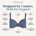 thumbnail image 3 of Dominique Anais Seamless T-Shirt Bra #7200 – Full Coverage Everyday Bra with Plush Underwire & Convertible Straps - Lingerie for Women, 3 of 5