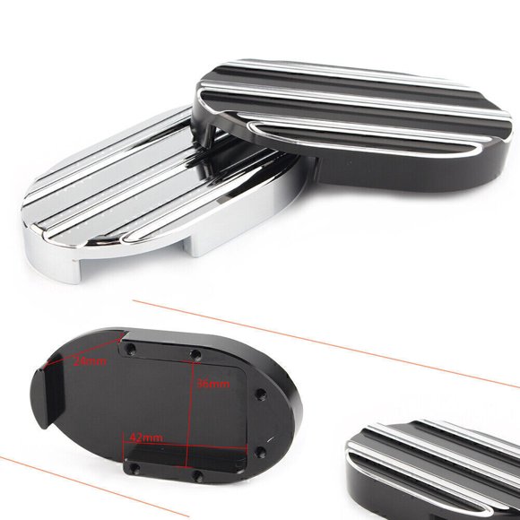 CNC Brake Pedal Footreats Cover For Harley Sportster 883XL 1200XL Chrome/Black