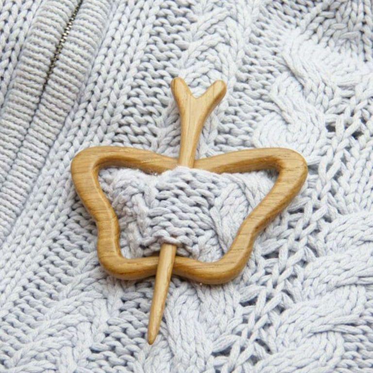 TINYSOME Lovely Design Wooden Brooch Pin Various An1ma1s Shawl Pin