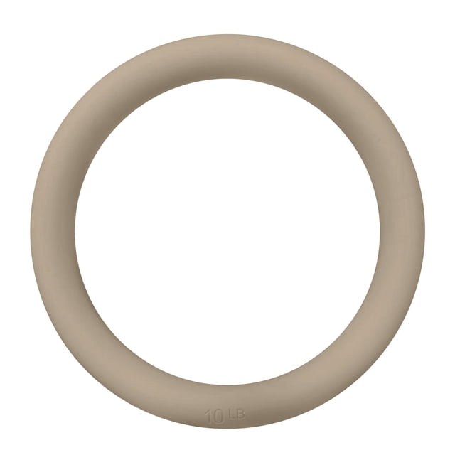 Anillo de potencia de 10 libras, anillo de pesas antideslizante, pesa rusa para entrenamiento de cuerpo completo en casa, para entrenamiento de fuerza marrón claro