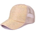 thumbnail image 2 of Women Vintage Baseball Hat Fashion Light Yellow Baseball Caps Flat Cap, 2 of 4