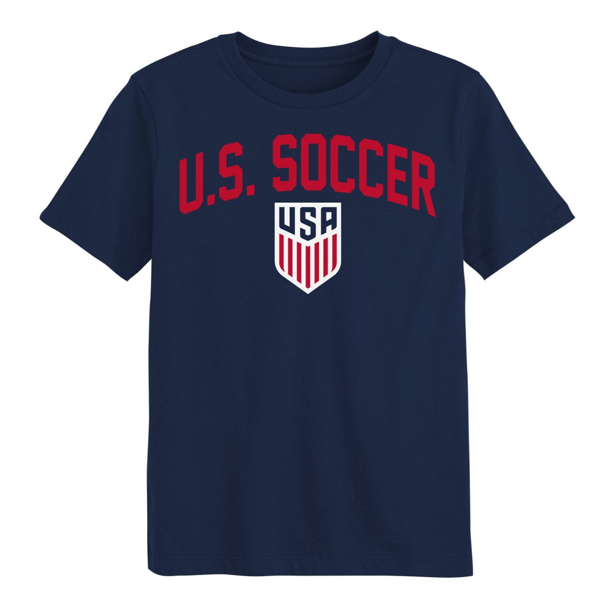 United States Men's National Team USMNT USA Men's Navy Arch-Over Logo Soccer Tee