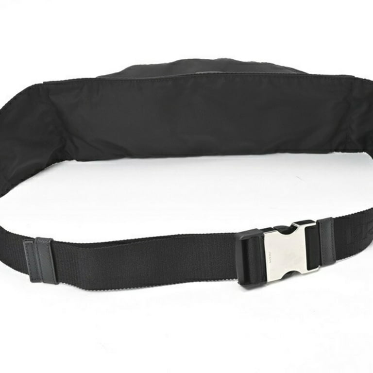Pre Owned PRADA Nylon Belt Bag Body 2VL132 Black E 156239 Good Walmart