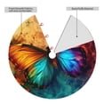 thumbnail image 2 of Lsque Vibrant Rainbow Butterfly A Print Christmas Tree Skirt, Tree Skirt with Ties or Velcro, Perfect for Holiday Decorations, Halloween, and New Year-48", 2 of 7