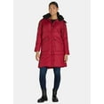 thumbnail image 3 of Big Chill Women's and Women's Plus Maxi Puffer Coat with Hood, Heavyweight, Sizes S-3X, 3 of 6